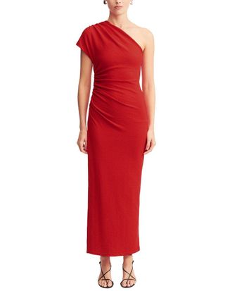 Shona Joy Beau Asymmetrical Midi Dress