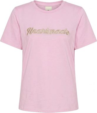 Julie Fagerholt - Heartmade HMEfia Logo T-Shirt - - Tops - Donna - Rosa - S