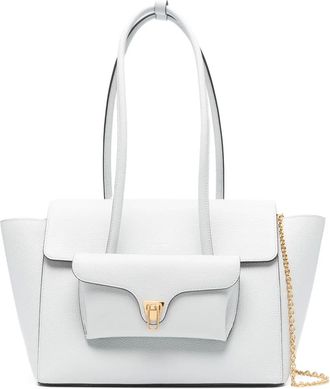 Coccinelle Borsa a spalla Double Beat grande in pelle - Grigio