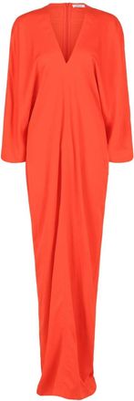 Ferragamo Womens Maxi Dress In Orange