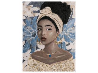 Schubiger M&ouml;bel Bild Anmutige Sch&ouml;ne mit Goldcollier