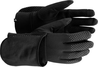 Craft Lumen Fleece Hybrid Gloves in Black at Nordstrom, Size X-Large