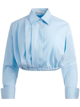 Alice & Olivia Geplooide blouse - Blauw