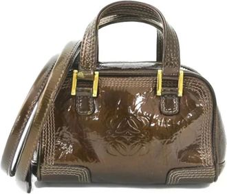 Loewe Pre-owned Handbags, female, Brown, Size: ONE SIZE Pre-owned Leather handbags