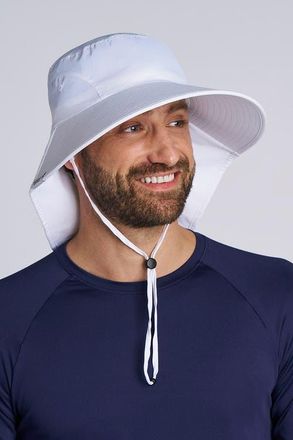 Coolibar Unisex SafeShade Hat Wide Brim Sun Hat, UPF 50+ Sun Protection in White at Nordstrom