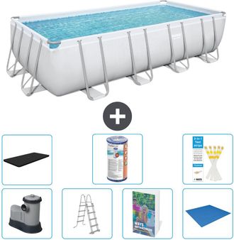 Bestway Piscina Bestway Power Steel Rectangular - 549x274x122 Cm - 8-piezas S594