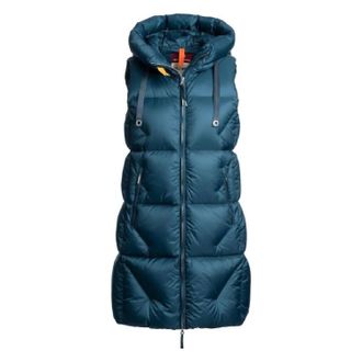 Parajumpers Womens Zully Hooded Quilted Vest In Interstellar