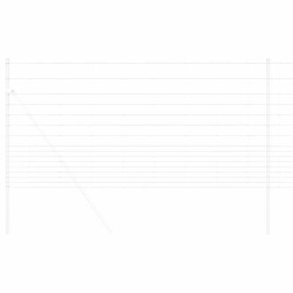 Berkfield Home Decorative Field Fence 1.2x25 m Galvanised Steel in Silver