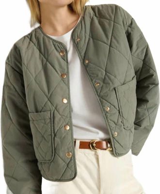 Nation Ltd Aspen Quilted Jacket In Castor Grey