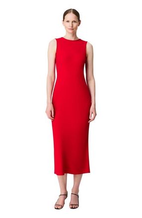 Another Tomorrow Cowl Back Sheath in Scarlet at Nordstrom, Size 40 It