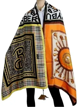 Burberry cannes Extra Long Scarf Size XL