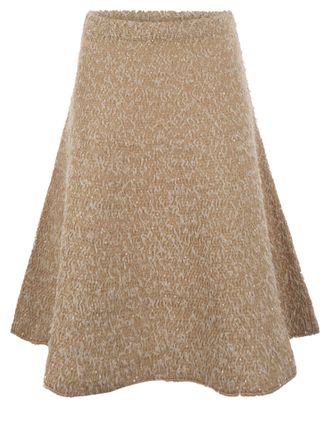 ミニスカート FABIANA FILIPPI Women Mini Skirts GND265F397D8221261 Beige Micro faille skirt, clay for Women | Fabiana Filippi®