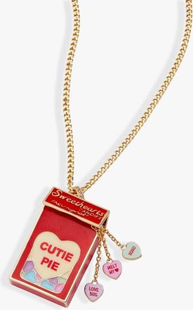 Alex and Ani Sweethearts Box Locket And Heart Charm Necklace in Gold at Nordstrom