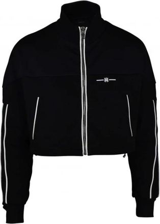 Amiri Kort Jasje - Dames - Vesten met rits - Zwart - XS - Katoen - Hoodies & sweatvesten