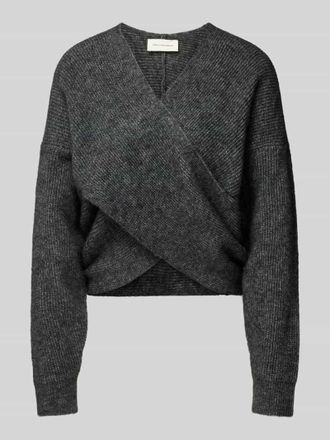 Moss Copenhagen Relaxed Fit Strickpullover mit Alpaka-Anteil Modell Zinelle Hope in Anthrazit, Gr&ouml;&szlig;e L/XL