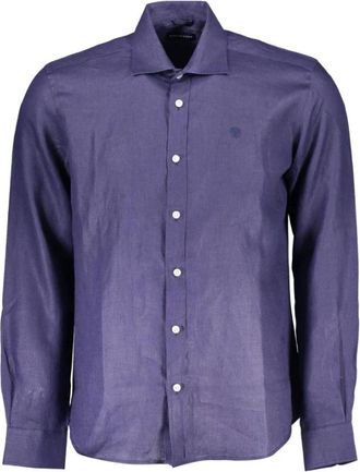 North Sails Linnen overhemd - Heren - Casual Overhemden - Blauw - L - Linnen - Overhemden