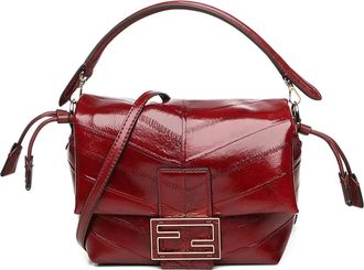 Fendi Mamma mini-tas met logodetail - Rood