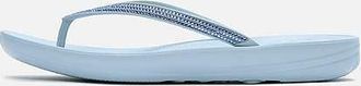 FitFlop Iqushion Sparkle Dames Flip Flops in Bewolkt Blauw