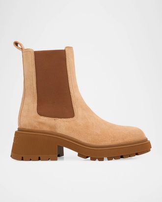 Jimmy Choo London Tamia 70MM Suede Chelsea Boots