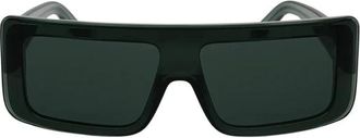 Rick Owens Documenta Zonnebrillen - unisex - Zonnebrillen - Groen - ONE Size - Nylon - Accessoires
