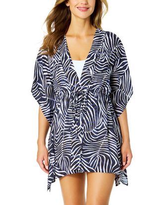 Anne Cole Tie Front Kaftan Cover-Up