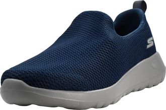Skechers Premium 1718 BBK - Leather Low Shoes for Women, Blue Navy Grey, 42.5 EU Ancho