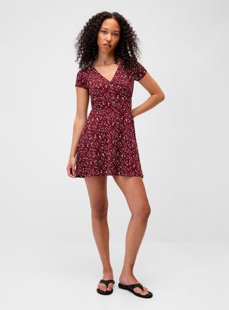 Twik Womens Patterned crossover minidress