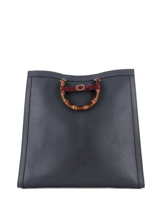 Gucci Diana NM Bamboo Handle Leather Maxi tote bag - women - Calf Leather/Leather - One Size - Grey