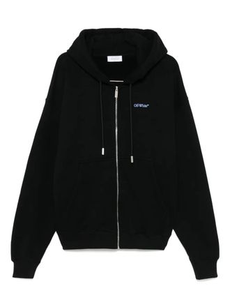Off-white Barber Arrow hoodie - men - Cotton - L - Black