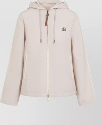 Moncler sarracenia hooded jacket long sleeves pockets