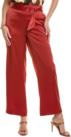 Anne Klein Belted High-Rise Wide Leg Pant