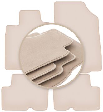 OEM Alfombrillas Beige Premium Para: Dacia Sandero Ii Hatchback, Stepway 2013-2019