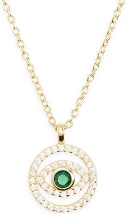 Argento Vivo Evil Eye Pendant Necklace in Gold at Nordstrom Rack