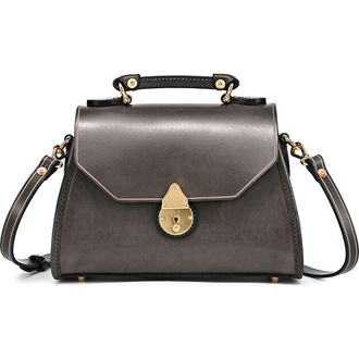 OLD TREND Laurel Genuine Leather Classic Everyday Satchel in Grey at Nordstrom