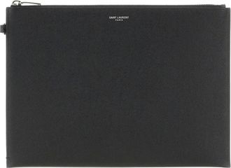 Saint Laurent Bags, male, Black, Size: ONE SIZE Zipped Tablet Holder