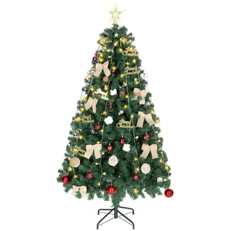 HOMCOM &Aacute;rbol de navidad 100x100x180 cm verde