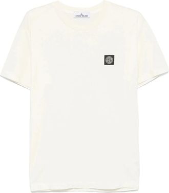 Stone Island Stijlvolle T-shirts en Polos Collectie - Heren - T-shirts - Wit - 2XL - Katoen - Tops