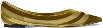Jimmy Choo London Love Flat Ballerina - Dames - Ballerinas - Groen - 39 EU - Leer - Schoenen