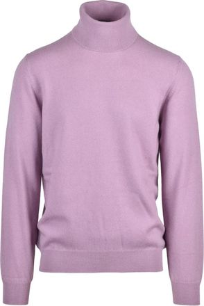Alpha Studio Dolcevita Turtleneck - Heren - Coltruien - Roze - 2XL - Kasjmier - Truien & Vesten