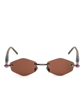 Kuboraum P60 sunglasses - unisex - Metal/Acetate - 52 - Silver