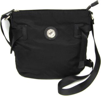 Hunting World Nylon Leather Shoulder Bag (Pre-Owned)