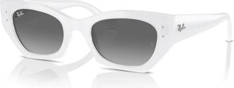 Ray-Ban Tijdloze Stijl Zonnebril Zena Rb 4430 - unisex - Zonnebrillen - Wit - 52 MM - Accessoires