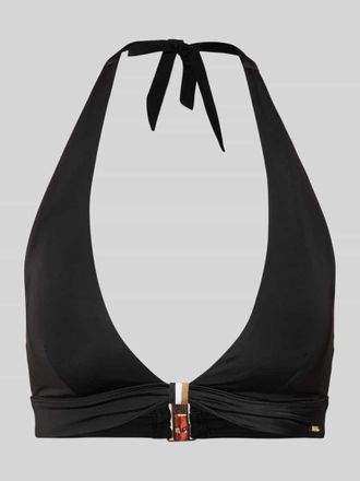 HUGO BOSS Bikini-Oberteil mit Neckholder Modell BOSS CODES in Black, Gr&ouml;&szlig;e XL