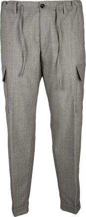 Michael Coal Cargo Thomas Broek - Heren - Chinos - Grijs - W36 - Wol - Broeken