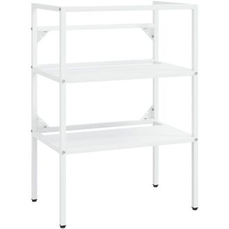 vidaXL Struttura per Lavabo da Bagno Bianca 59x38x83 cm in Ferro - Vidaxl