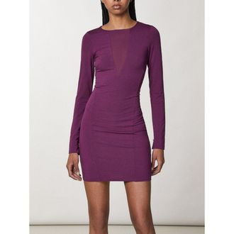 Patrizia Pepe Purple Viscose Casual Womens Dress