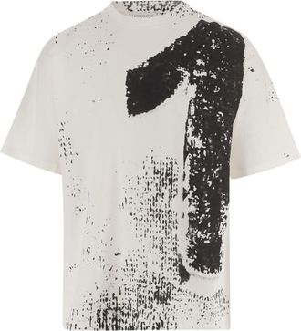 Maison Margiela Oversized Cotton T-Shirt With Iconic Number 10 Print