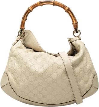 Gucci Pre-owned Peggy Satchel - Dames - Vintage Schoudertas - Wit - ONE Size - Leer - Vintage