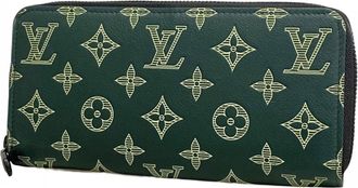 Louis Vuitton Green Long Wallet (Bi-Fold) (Pre-Owned)