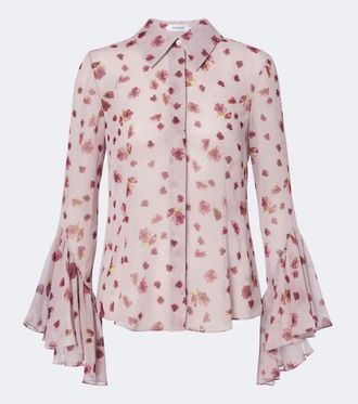 Markarian Wilma floral chiffon shirt